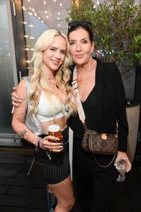 Gina Beckmann and Katy Karrenbauer at the premiere event for the launch of the reality format The Power from September 1, 2025 on ProSieben and on Joyn on August 28, 2025 in Berlin The Power premiere event of the new Pro7 Joyn reality format in Berlin