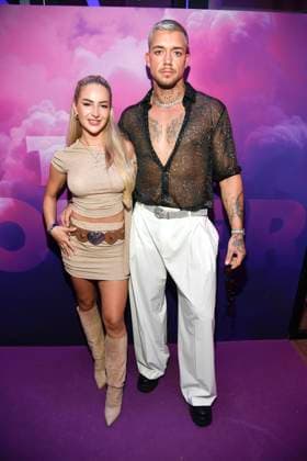 Emma Fernlund and Lucas Schwarze at the premiere event for the launch of the reality format The Power from September 1, 2025 on ProSieben and on Joyn on August 28, 2025 in Berlin The Power premiere event of the new Pro7 Joyn reality format in Berlin