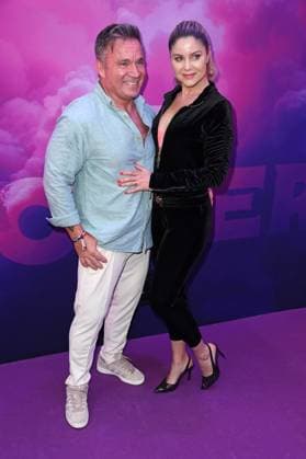 Peter Klein with girlfriend Yvonne Woelke at the premiere event of THE POWER by Joyn at the Alice Rooftop Garden in Berlin on 28 08 2025