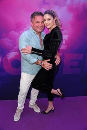 Peter Klein with girlfriend Yvonne Woelke at the premiere event of THE POWER by Joyn at the Alice Rooftop Garden in Berlin on 28 08 2025