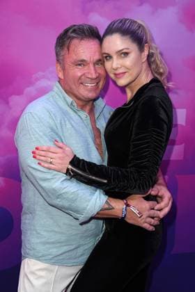 Peter Klein with girlfriend Yvonne Woelke at the premiere event of THE POWER by Joyn at the Alice Rooftop Garden in Berlin on 28 08 2025