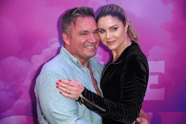 Peter Klein with girlfriend Yvonne Woelke at the premiere event of THE POWER by Joyn at the Alice Rooftop Garden in Berlin on 28 08 2025