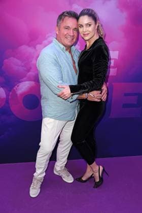 Peter Klein with girlfriend Yvonne Woelke at the premiere event of THE POWER by Joyn at the Alice Rooftop Garden in Berlin on 28 08 2025