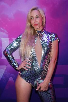 Michelle Monballijn at the premiere event of THE POWER by Joyn at the Alice Rooftop Garden in Berlin on 28 08 2025