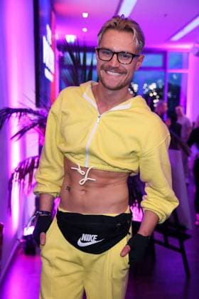 Aaron Königs at the premiere event of THE POWER by Joyn at the Alice Rooftop Garden in Berlin on 28 08 2025