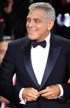 American actor George Clooney attends the premiere of Jay Kelly at the 82nd Venice Film Festival in Venice, Italy on Thursday, August 28, 2025.  VEN20250828198 RUNExHELLESTAD