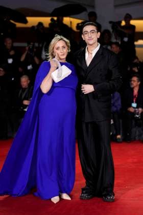 Jay Kelly red carpet at the 82nd Venice International Film Festival in Venice Lido - 28 Aug 2025 Giovanna Machi and Michele Bravi attend the Jay Kelly red carpet during the 82nd Venice International Film Festival. Venice Lido Italy Copyright: xDanielexCifalax xSOPAxImagesx _CIF4187
