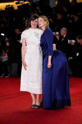 Jay Kelly red carpet at the 82nd Venice International Film Festival in Venice Lido - 28 Aug 2025 Alba Rohrwacher and Emily Mortimer attend the Jay Kelly red carpet during the 82nd Venice International Film Festival. Venice Lido Italy Copyright: xDanielexCifalax xSOPAxImagesx _CIF4490