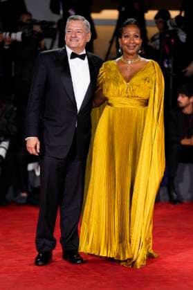 Jay Kelly red carpet at the 82nd Venice International Film Festival in Venice Lido - 28 Aug 2025 Nicole Avant and Ted Sarandos attend the Jay Kelly red carpet during the 82nd Venice International Film Festival. Venice Lido Italy Copyright: xDanielexCifalax xSOPAxImagesx _CIF5030