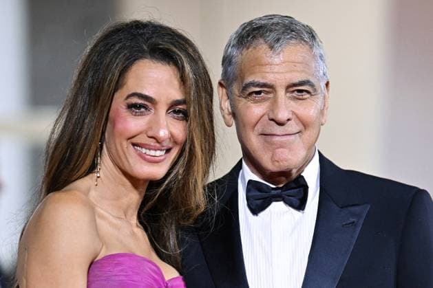 Venice Jay Kelly Premiere AM George Clooney and Amal Clooney attending the Jay Kelly Premiere as part of the 82nd Venice International Film Festival at the Lido in Venice, Italy on August 28, 2025. Photo by Aurore Marechal ABACAPRESS.COM Venice Italy  Copyright: xMarechalxAurore ABACAx
