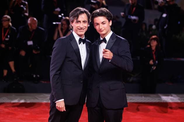 Red carpet of the film Jay Kelly at the 82nd Venice Film Festival in Venice - 28 Aug 2025 Noah Baumbach and his son Rohmer Baumbach attend the red carpet of the film Jay Kelly at the Palazzo del Cinema during the 82nd Venice Film Festival. Venice Italy Copyright: xMarcoxBaradax xSOPAxImagesx MBARADA_0008-2