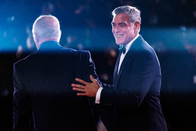 Red carpet of the film Jay Kelly at the 82nd Venice Film Festival in Venice - 28 Aug 2025 George Clooney attends the red carpet of the film Jay Kelly at the Palazzo del Cinema during the 82nd Venice Film Festival. Venice Italy Copyright: xMarcoxBaradax xSOPAxImagesx MBARADA_0026