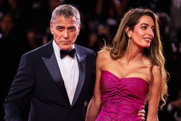 Red carpet of the film Jay Kelly at the 82nd Venice Film Festival in Venice - 28 Aug 2025 George Clooney and Amal Clooney attend the red carpet of the film Jay Kelly at the Palazzo del Cinema during the 82nd Venice Film Festival. Venice Italy Copyright: xMarcoxBaradax xSOPAxImagesx MBARADA_0003
