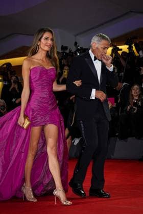 Jay Kelly red carpet during the 82nd Venice International Film Festival in Venice, Italy on 28 August 2025. Amal Clooney and George Clooney attend the Jay Kelly red carpet during the 82nd Venice International Film Festival in Venice, Italy on 28 August 2025., Credit:Stefano Costantino TTL Avalon Italy, Venice  Copyright: xStefanoxCostantinoxTTLx xAvalonx 1032158761