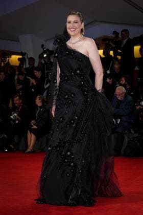 Jay Kelly red carpet during the 82nd Venice International Film Festival in Venice, Italy on 28 August 2025. Greta Gerwig attends the Jay Kelly red carpet during the 82nd Venice International Film Festival in Venice, Italy on 28 August 2025., Credit:Stefano Costantino TTL Avalon Italy, Venice  Copyright: xStefanoxCostantinoxTTLx xAvalonx 1032159963