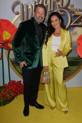 LAS VEGAS, NV - AUGUST 28: Paul Debevec and Tia Carrere at the world premiere of The Wizard of Oz at Sphere in Las Vegas, Nevada on August 28, 2025. Copyright: xDeexCeexCarterx