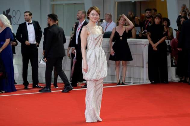 Emma Stone at the premiere of the feature film Bugonia at the Biennale di Venezia 2025 82 Venice International Film Festival at the Palazzo del Cinema Venice, 28 08 2025 Foto:xA.xM.xTinghinox xFuturexImagex bugonia_5726