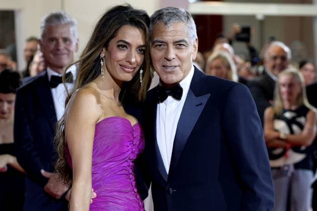 Mc Venezia 28 08 2025 - Festival del Cinema di Venezia foto Mario Cartelli Image nella foto: Amal Ramzi Alamuddin-George Clooney *** Mc Venice 28 08 2025 Venice Film Festival photo Mario Cartelli Image in photo Amal Ramzi Alamuddin George Clooney 
