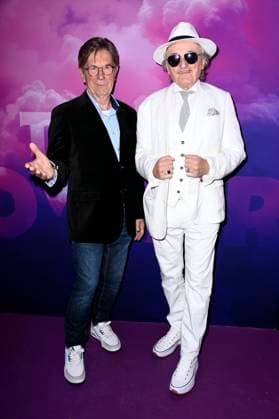 Arno Funke and Lo Graf von Blickensdorf at the premiere of the reality show The Power in the Alice Rooftop Garden Berlin, 28 08 2025 Foto:xN.xKubelkax xFuturexImagex power_5810