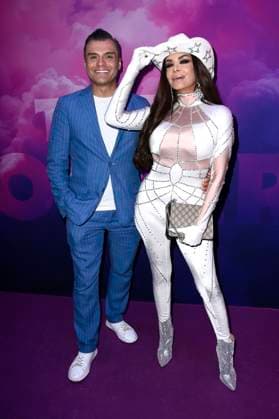 Dieter Padar and Kader Loth at the premiere of the reality show The Power at Alice Rooftop Garden Berlin, 28 08 2025 Foto:xN.xKubelkax xFuturexImagex power_5821