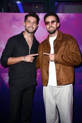 Lorik Bunjaku with guest at the premiere of the reality show The Power at Alice Rooftop Garden Berlin, 28 08 2025 Foto:xN.xKubelkax xFuturexImagex power_5833