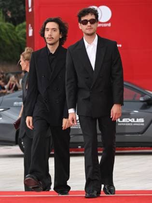 Venice, 82nd Venice International Film Festival 2025 - evening 3 - red carpet of the film A Pied D Oeuvre In the photo Ludovic Boukherma, Zoran Boukherma  Copyright: xAlbertoxTerenghix xipa-agency.netx xPoolxPhotoxEventsx06x IPA_Agency_IPA63580842
