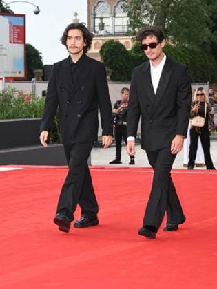 Venice, Italy: Venice, 82nd Venice International Film Festival 2025 - evening 3 - red carpet of the film A Pied D Oeuvre In the photo Ludovic Boukherma, Zoran Boukherma Venice Italy  - ZUMAp169 20250829_zea_p169_585 Copyright: xAlbertoxTerenghix