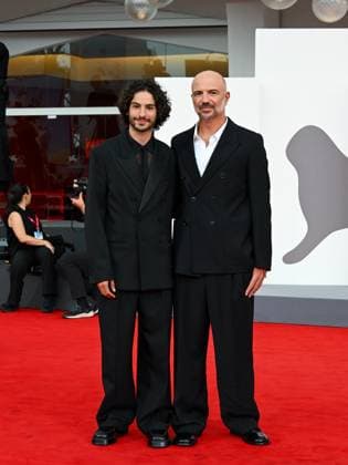 Venice, 82nd Venice International Film Festival 2025 - evening 3 - red carpet for the film A Pied D Oeuvre - Pictured: Sayyid El Alami, Julien Colonna  Copyright: xManuelexMangiarottix xipa-agency.netx xPoolxPhotoxEventsx06x IPA_Agency_IPA63581575