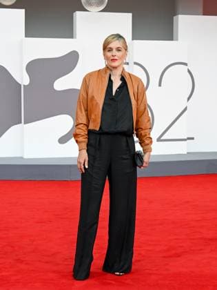 Venice, ITALY: Venice, 82nd Venice International Film Festival 2025 - Evening 3 - Red Carpet for the film A Pied D Oeuvre - Pictured: ValÃ rie Donzelli Venice ITALY  - ZUMAp169 20250829_zea_p169_672 Copyright: xManuelexMangiarottix
