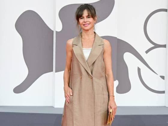 Venice, ITALY: Venice, 82nd Venice International Film Festival 2025 - Evening 3 - Red Carpet for the film A Pied D Oeuvre - Pictured: Maura Del Pero Venice ITALY  - ZUMAp169 20250829_zea_p169_805 Copyright: xManuelexMangiarottix