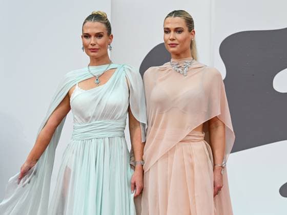 Venice, 82nd Venice International Film Festival 2025 - evening 3 - red carpet of the film After The Hunt - Pictured: Lady Amelia and Eliza Spencer  Copyright: xManuelexMangiarottix xipa-agency.netx xPoolxPhotoxEventsx06x IPA_Agency_IPA63582688