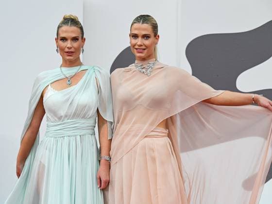 Venice, 82nd Venice International Film Festival 2025 - evening 3 - red carpet of the film After The Hunt - Pictured: Lady Amelia and Eliza Spencer  Copyright: xManuelexMangiarottix xipa-agency.netx xPoolxPhotoxEventsx06x IPA_Agency_IPA63582698