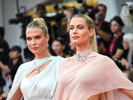Venice, Italy: Venice, 82nd Venice International Film Festival 2025 - Evening 3 - The red carpet for the film After The Hunt. Pictured are Lady Amelia and Eliza Spencer. Venice Italy  - ZUMAp169 20250829_zea_p169_839 Copyright: xLadyxAmeliaxedxElizaxSpencerx
