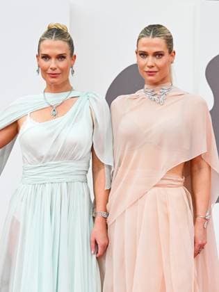 Venice, Italy: Venice, 82nd Venice International Film Festival 2025 - Evening 3 - The red carpet for the film After The Hunt. Pictured are Lady Amelia and Eliza Spencer. Venice Italy  - ZUMAp169 20250829_zea_p169_852 Copyright: xLadyxAmeliaxedxElizaxSpencerx