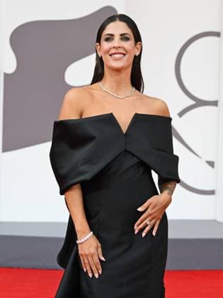 Venice, ITALY: Venice, 82nd Venice International Film Festival 2025 - Evening 3 - Red Carpet for the film After The Hunt - Pictured: Martina Luchena Venice ITALY  - ZUMAp169 20250829_zea_p169_859 Copyright: xManuelexMangiarottix