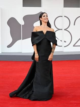 Venice, ITALY: Venice, 82nd Venice International Film Festival 2025 - Evening 3 - Red Carpet for the film After The Hunt - Pictured: Martina Luchena Venice ITALY  - ZUMAp169 20250829_zea_p169_868 Copyright: xManuelexMangiarottix