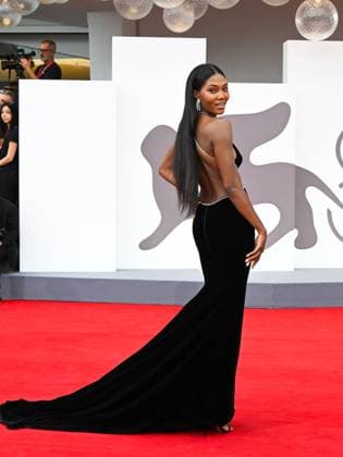 Venice, 82nd Venice International Film Festival 2025 - Evening 3 - The red carpet for the film After The Hunt. Pictured: Afiya Bennett  Copyright: xManuelexMangiarottix xipa-agency.netx xPoolxPhotoxEventsx06x IPA_Agency_IPA63583653
