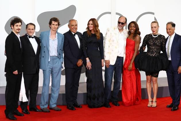 August 29, 2025, Venice, Veneto, Italy: on the red carpet for the After the Hunt Premiere screening at the 82nd Venice Film Festival at the Venice Lido, Italy. Venice Italy - ZUMAc179 20250829_zep_c179_111 Copyright: xMickaelxChavetx
