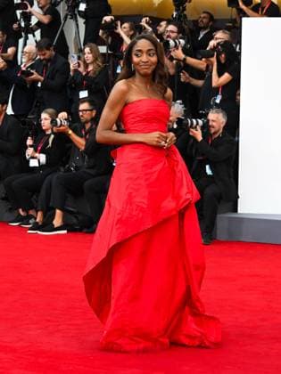 Venice, 82nd Venice International Film Festival 2025 - Evening 3 - The red carpet for the film After The Hunt. Pictured: Ayo Edebiri  Copyright: xManuelexMangiarottix xipa-agency.netx xPoolxPhotoxEventsx06x IPA_Agency_IPA63583974