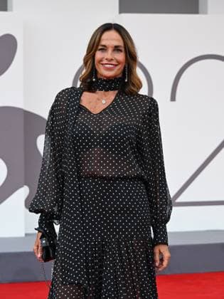 Venice, 82nd Venice International Film Festival 2025 - Evening 3 - Red Carpet for the film After The Hunt - Pictured: Cristina Parodi  Copyright: xManuelexMangiarottix xipa-agency.netx xPoolxPhotoxEventsx06x IPA_Agency_IPA63585485