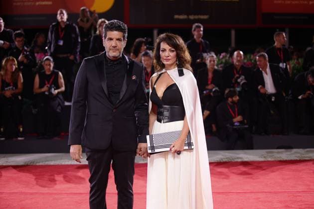 82nd Venice Film Festival - Eojjeol suga eopda (No Other Choice) VENICE, ITALY - AUGUST 29: Director Maryam Touzani and producer Nabil Ayouch attend the red carpet of the film Eojjeol suga eopda (No Other Choice) at the 82nd Venice Film Festival in Venice, Italy on August 29th, 2025. Marco Barada Anadolu Venice Italy. Editorial use only. Please get in touch for any other usage.  Copyright: x2025xAnadoluxMarcoxBaradax