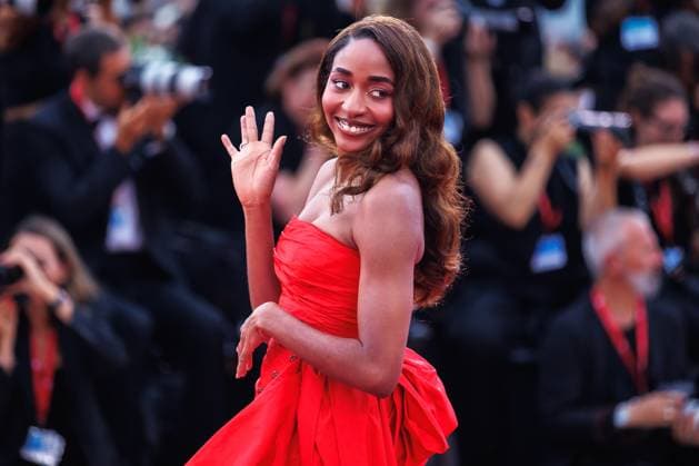 August 29, 2025, Venice, Italy: Ayo Edebiri attends the red carpet of the film After the Hunt at the Palazzo del Cinema during the 82nd Venice Film Festival. Venice Italy - ZUMAs197 20250829_aaa_s197_656 Copyright: xMarcoxBaradax