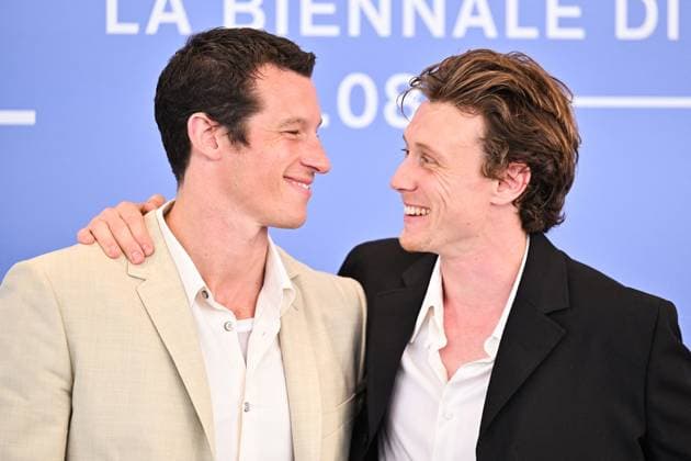Venice Rose Of Nevada Photocall AM Callum Turner and George MacKay attending the Rose Of Nevada Photocall as part of the 82nd Venice International Film Festival at the Lido in Venice, Italy on August 30, 2025. Photo by Aurore Marechal ABACAPRESS.COM Venice Italy  Copyright: xMarechalxAurore ABACAx
