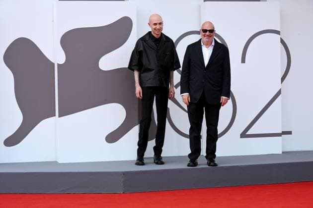 Venice, Italy: Venice, 82nd Venice International Film Festival 2025, - Evening 5 - Red Carpet film: Under the Clouds Pictured: Gianfranco Rosi, Daniel Blumberg Venice Italy  - ZUMAp169 20250830_zea_p169_1009 Copyright: xAlbertoxTerenghi PoolxxEvenx
