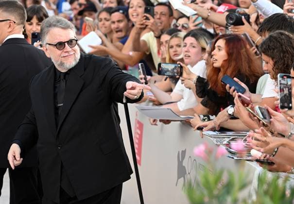 Mexican director Guillermo Del Toro attends the premiere of Frankenstein at the 82nd Venice Film Festival in Venice, Italy on Saturday, August 30, 2025.  VEN20250830150 RUNExHELLESTAD