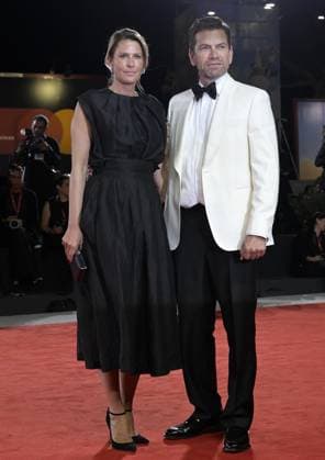 August 30, 2025, Venice, ITALY: Danish actor Nikolaj Lie Kaas (R) and Anne Langkilde arrive for the premiere of Den Sidste Viking (the last Viking) during the 82nd Venice Film Festival in Venice, Italy, 30 August 2025. The movie is presented out of competition at the festival running from 27 August to 06 September 2025. ANSA RICCARDO ANTIMIANI. Venice ITALY  - ZUMAa110 20250830_zaf_a110_103 Copyright: xRiccardoxAntimianix