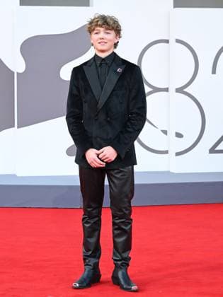 Venice, 82nd Venice International Film Festival 2025 - Evening 4 - Red Carpet for the Film Frankenstein. Pictured: Christian Convery  Copyright: xManuelexMangiarottix xipa-agency.netx xPoolxPhotoxEventsx06x IPA_Agency_IPA63687262