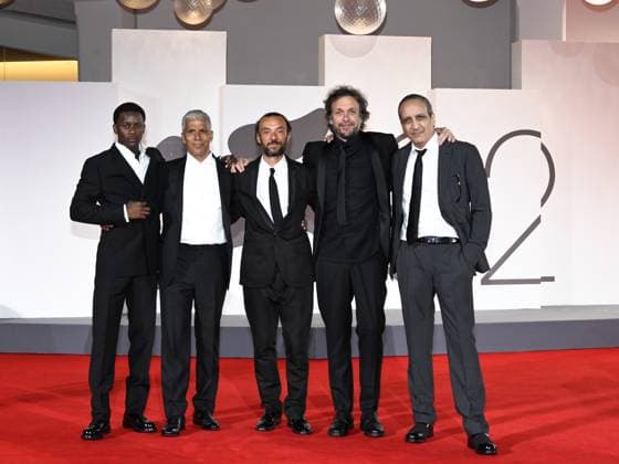 Venice, Italy: Venice, 82nd Venice International Film Festival 2025 - Evening 4 - Red Carpet for the film A Prophet: The Series. Pictured: Mamadou Sidibe, Enrico Maria Artale, Sami Bouajila, Nicolas Peufaillit, Abdel Raouf Dafri Venice Italy  - ZUMAp169 20250830_zea_p169_1647 Copyright: xSimonexComix