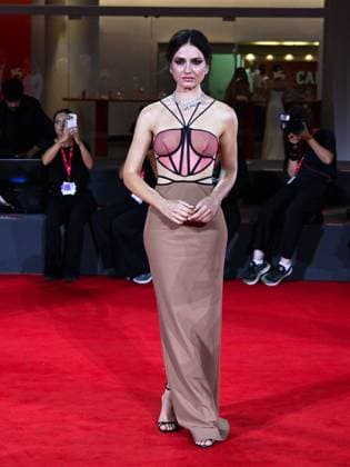 Venice, 82nd Venice International Film Festival 2025 - Evening 4 - Red Carpet for the film The Valley of Smiles - Pictured: Romana Maggiora Vergano  Copyright: xManuelexMangiarottix xipa-agency.netx xPoolxPhotoxEventsx06x IPA_Agency_IPA63691108