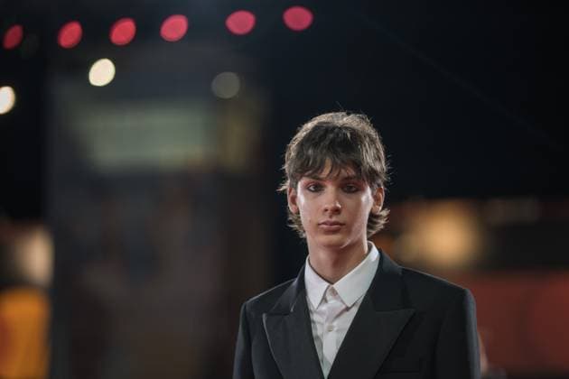 Giulio Feltri attends the La Valle Dei Sorrisi (The Holy Boy) red carpet during the 82nd Venice International Film Festival in Venice, Italy, on August 30, 2025. Venice Italy  Copyright: xLucaxCarlinox originalFilename: carlino-notitle250830_npEXf.jpg